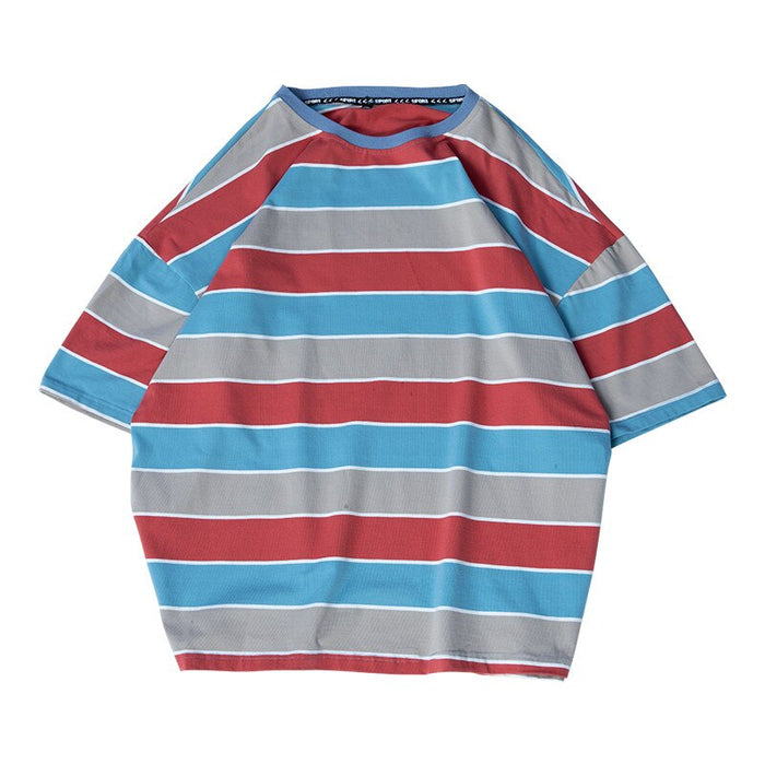 Men's Cotton Oversized Striped T-Shirt