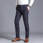 Men's Plaid Formal Suit Pant