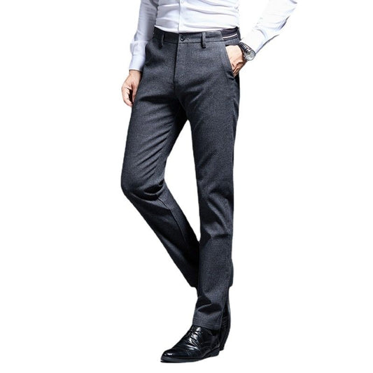 Solid Formal Men's Trousers