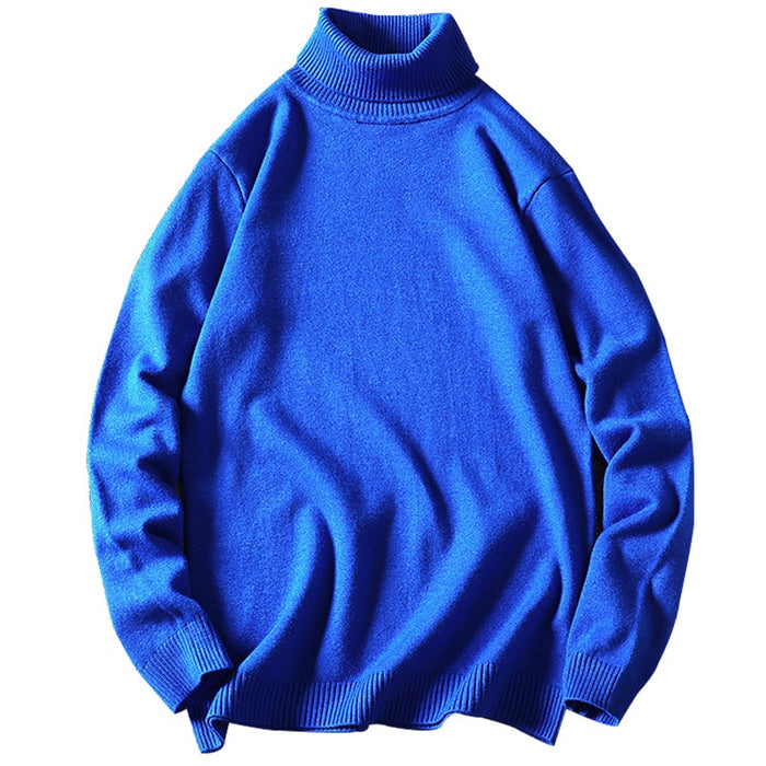 Men's Casual Solid Knitted Pullover Sweater