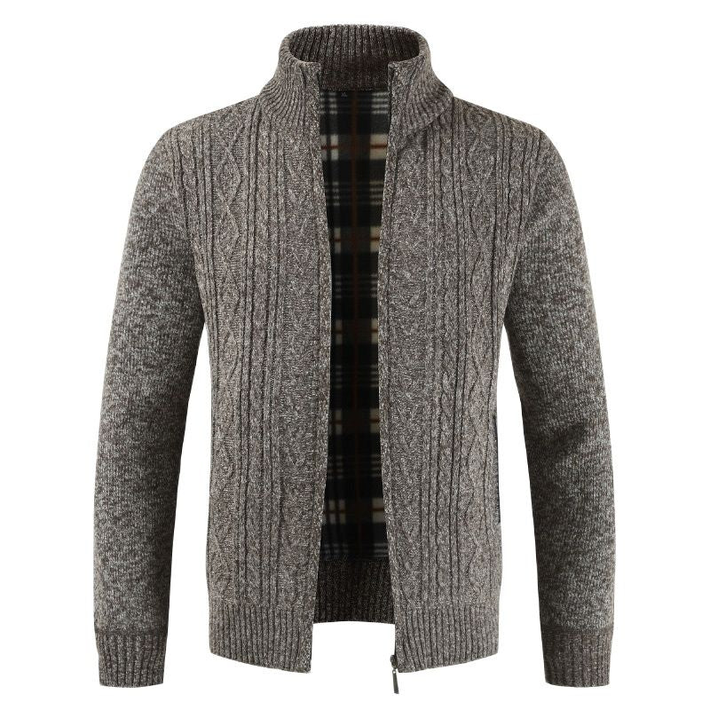 Men's Patterned Knitted Cardigan Jacket