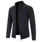 Men's Solid Knitted Cardigan Jacket