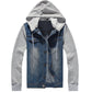 Men's Casual Hooded Jeans Jacket