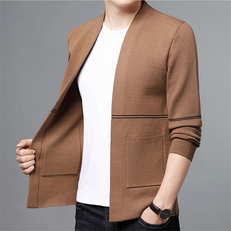 Men's Casual Slim Fit Knitted Cardigan