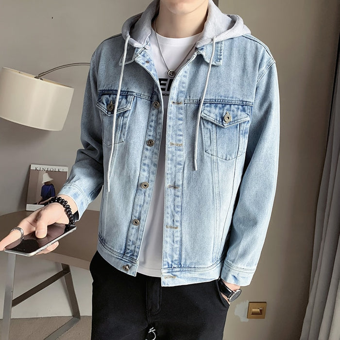 Men's Causal Streetwear Hooded Jacket