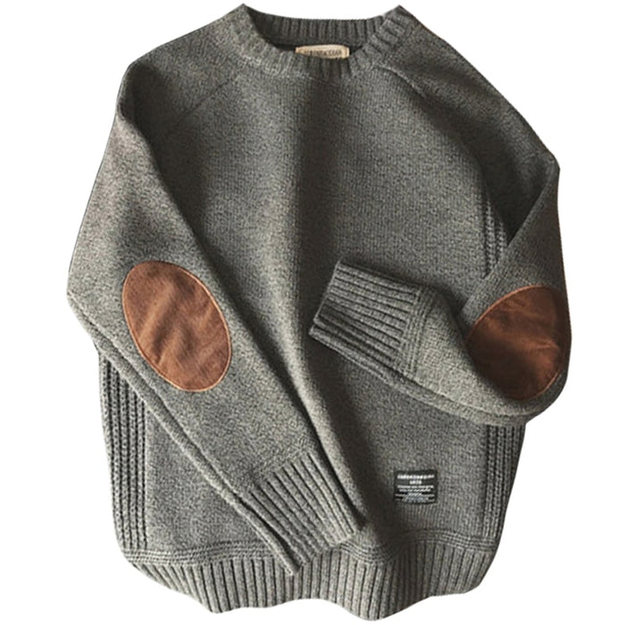 Men's O-Neck Solid Pullover Sweater