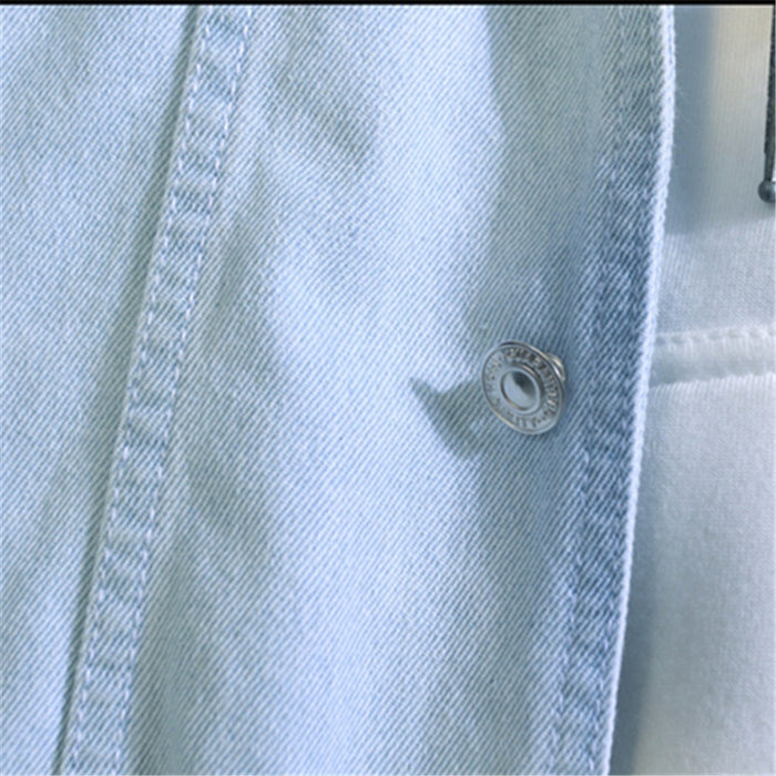 Men's Blue Loose Jeans Jacket
