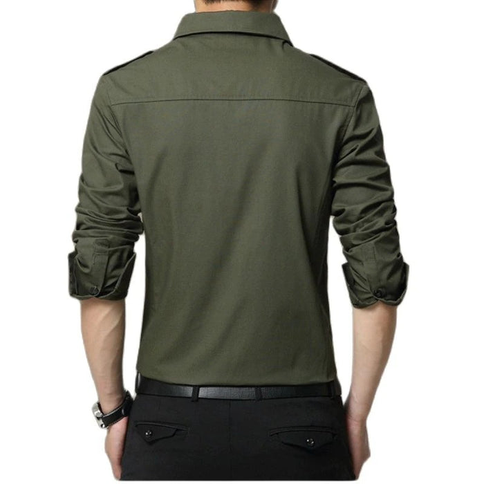 Cotton Long Sleeves Dress Shirt For Men