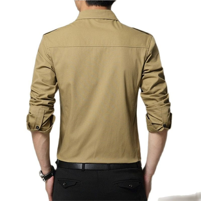 Cotton Long Sleeves Dress Shirt For Men