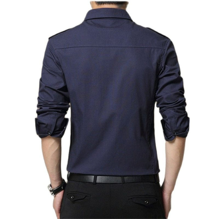 Cotton Long Sleeves Dress Shirt For Men