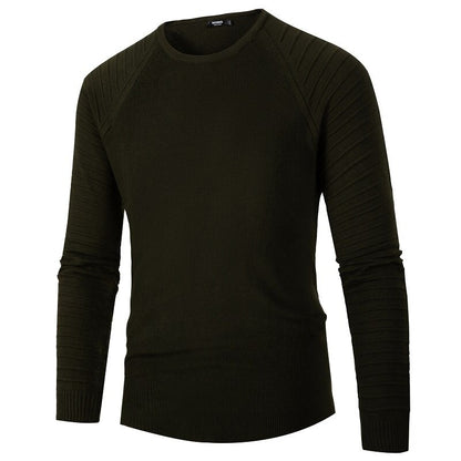 Men's Slim Fit Casual Knitted O Neck Pullover