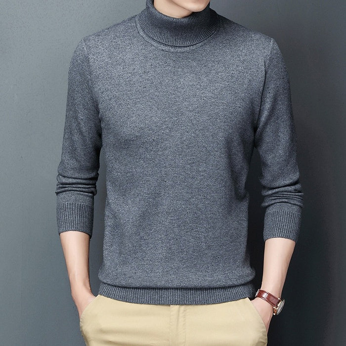 Men's Casual Knitted Turtleneck Pullovers