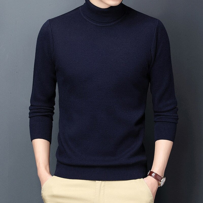 Men's Casual Knitted Turtleneck Pullovers