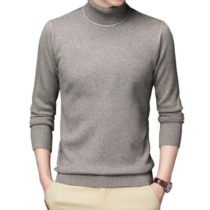 Men's Casual Knitted Turtleneck Pullovers