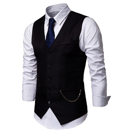 Men's Causal Retro Slim Fit Formal Vests