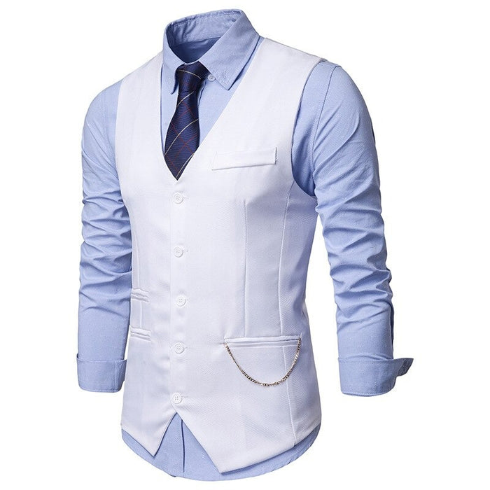 Men's Causal Retro Slim Fit Formal Vests