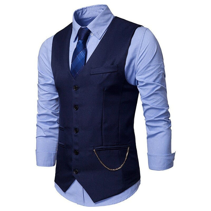 Men's Causal Retro Slim Fit Formal Vests