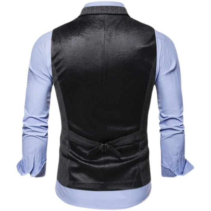 Men's Single Breasted Stripe Vests