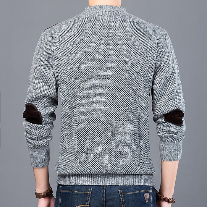 Men's O Neck Casual Patchwork Pullover