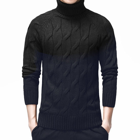 Men's Geometric Pattern Knitted Warm Pullover