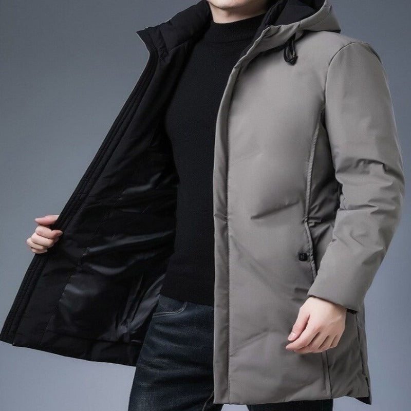 Men's Warm Hooded Outdoor Down Jacket