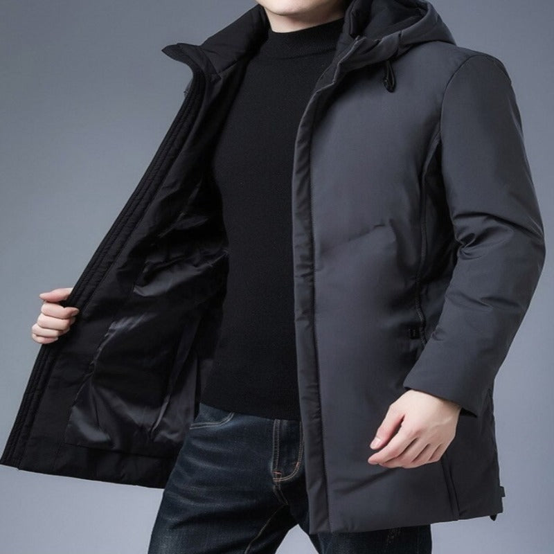 Men's Warm Hooded Outdoor Down Jacket