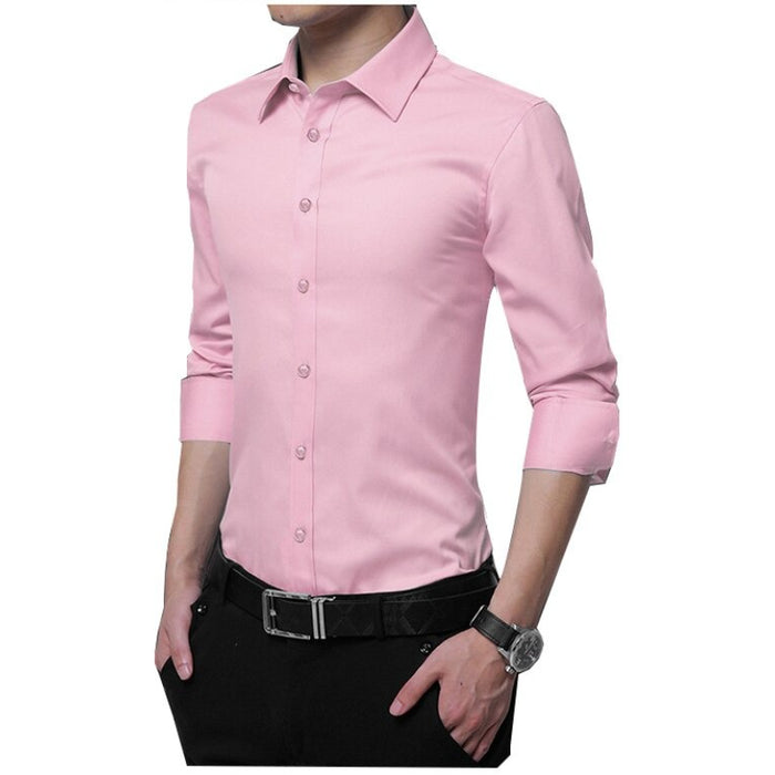 Men's Solid Casual Base Shirt