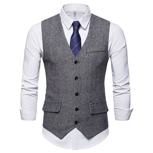 Men's V-Neck Formal Vest