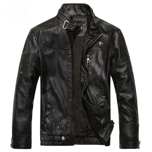 Men's Motorcycle Leather Jacket Coats