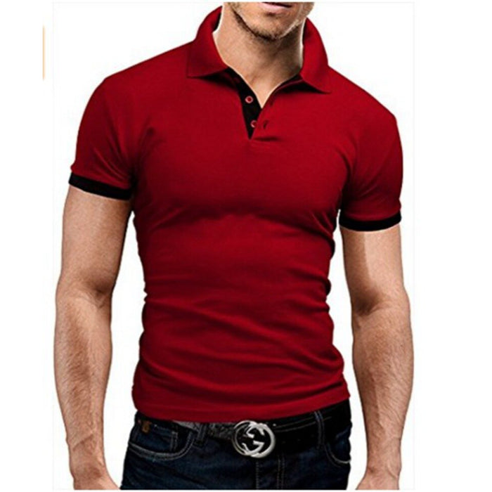 Men's Cotton Short Sleeve Polo Shirt