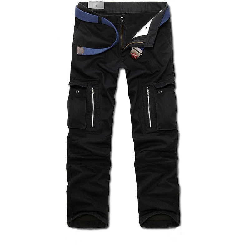 Men's Casual Multi-pocket Plus Size Trouser