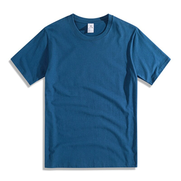Solid Short Sleeve O-Neck T-Shirt For Men