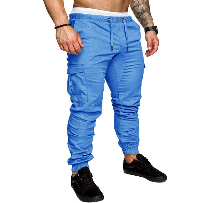 Men's Solid Drawstring Pant