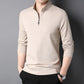 Men's Zipper Collar Solid T-Shirts