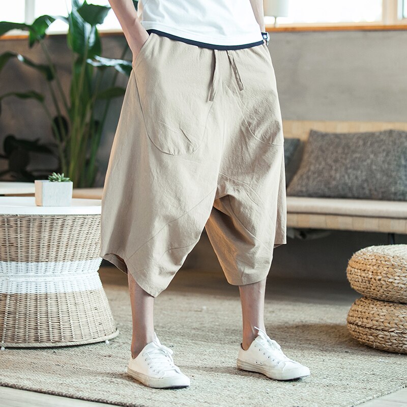 Men's Cotton Calf-Length Pants