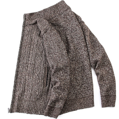 Men's Knitted Solid Cardigan Jacket