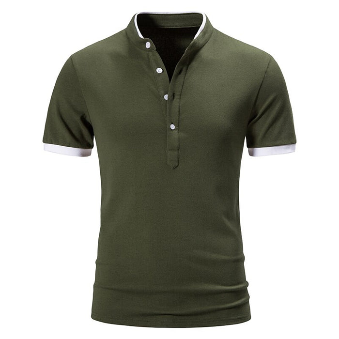 Men's Cotton Short Sleeve Polo T-Shirt