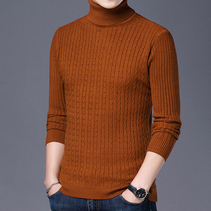 Men's Full Sleeve Striped Pullover Sweater