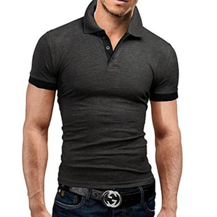 Men's Cotton Short Sleeve Polo Shirt