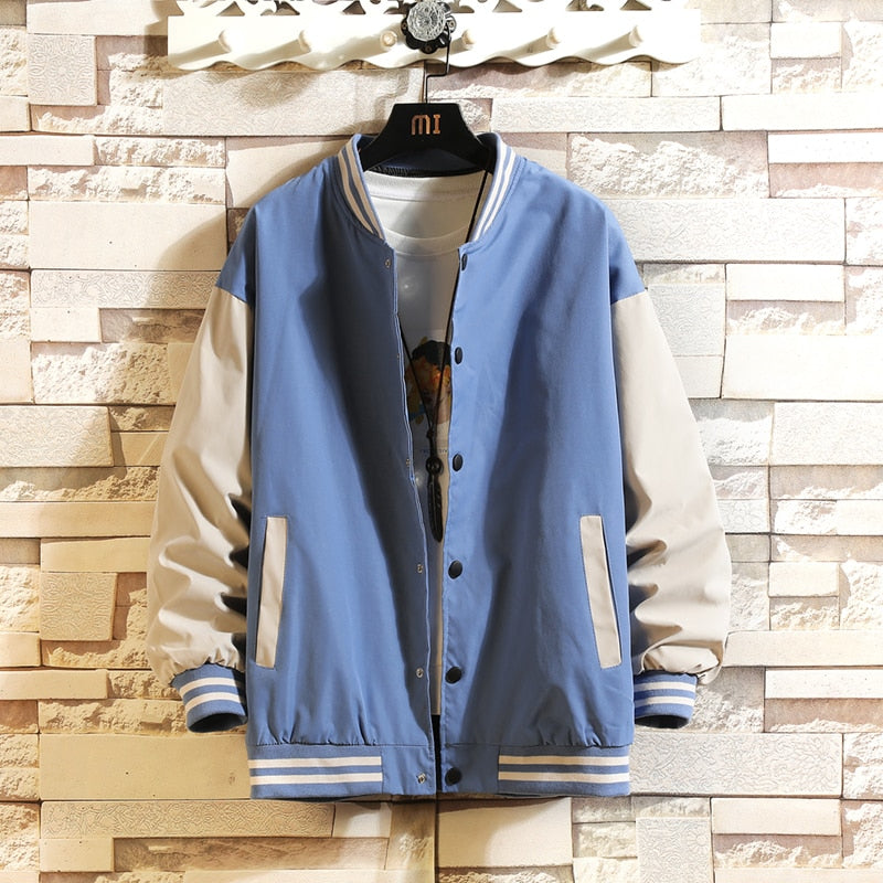 Men's Casual Windbreaker Bomber Jacket