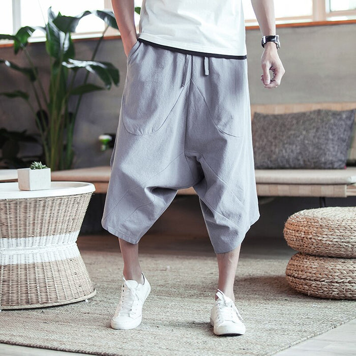 Men's Cotton Calf-Length Pants