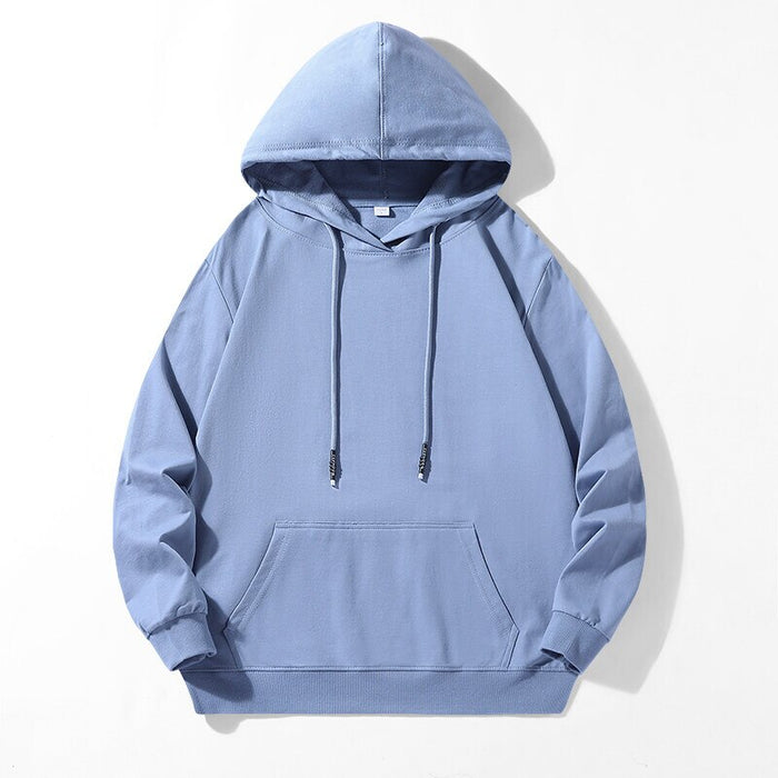 Men Casual Pullover Streetwear Solid Hoodie