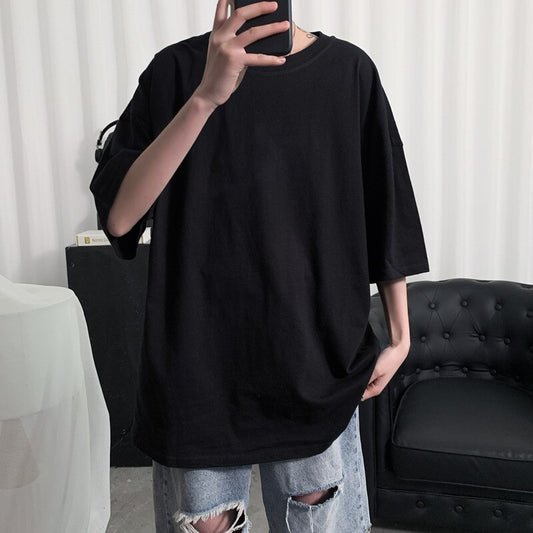 Oversized Cotton Solid T-Shirts For Men