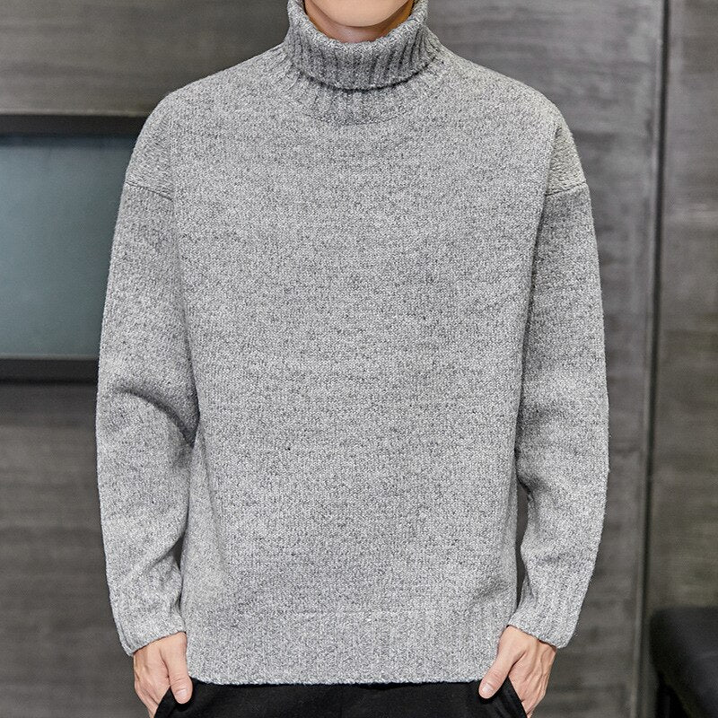 Men's Knitted Full Sleeve Pullover Sweater