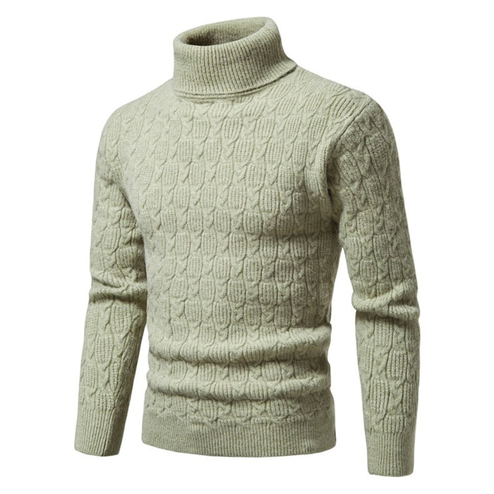 Men's Turtleneck Warm Knitted Pullover