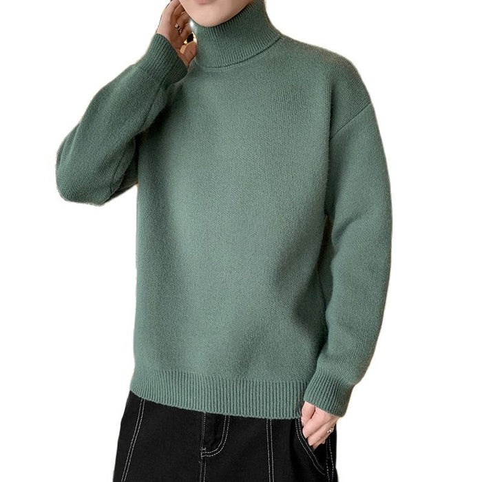 Men's Hip-hop Solid Pullover Sweater
