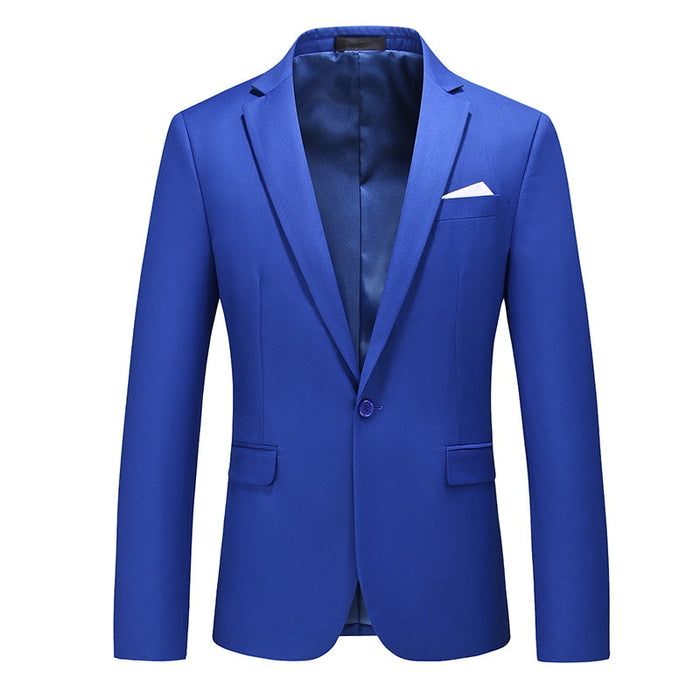 Men's Solid Casual Wedding Blazer