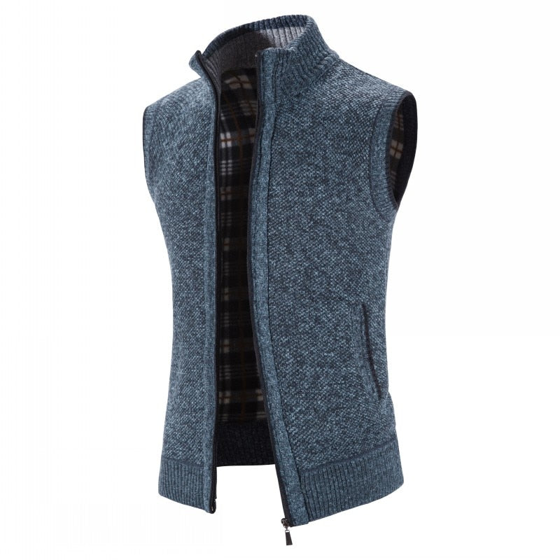 Men's Zipper Vest Cardigan Jacket