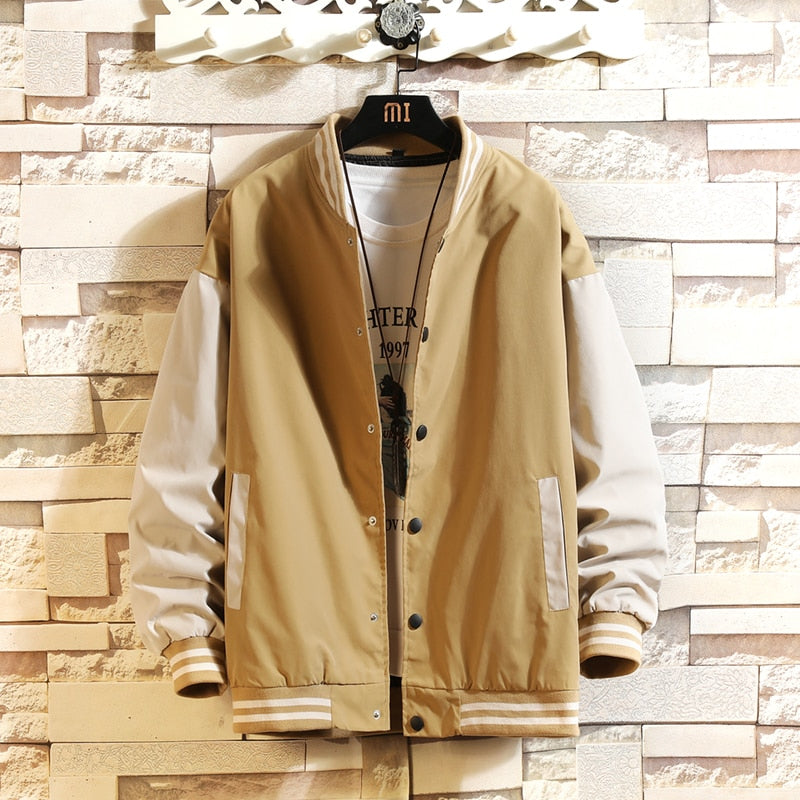 Men's Casual Windbreaker Bomber Jacket