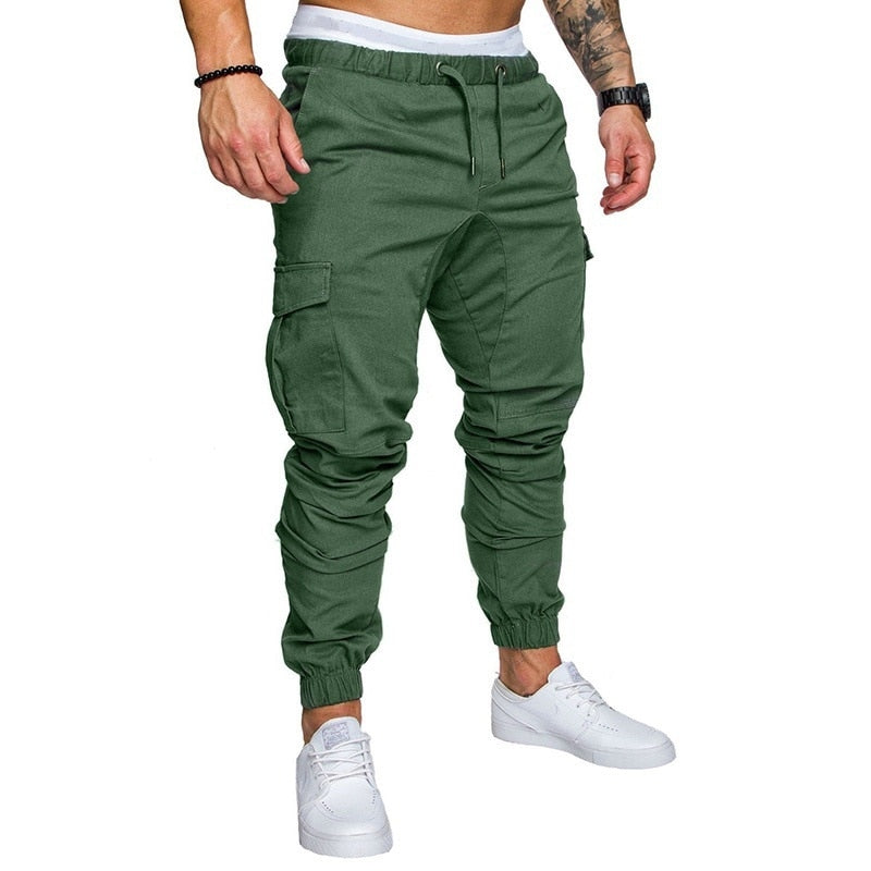 Men's Solid Drawstring Pant